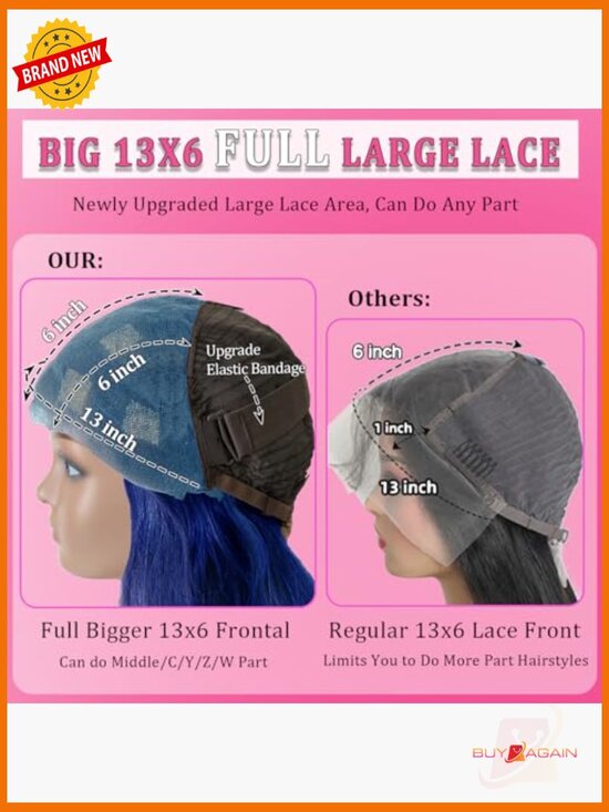 13x6 Body Wave Lace Front Wig Human Hair Wear Go Glueless 24 Inch main image 3